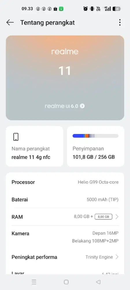 Realme 11 4g nfc