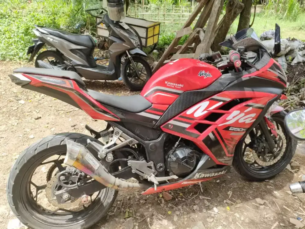 Kawasaki Ninja 250c tahun 2017 mulus