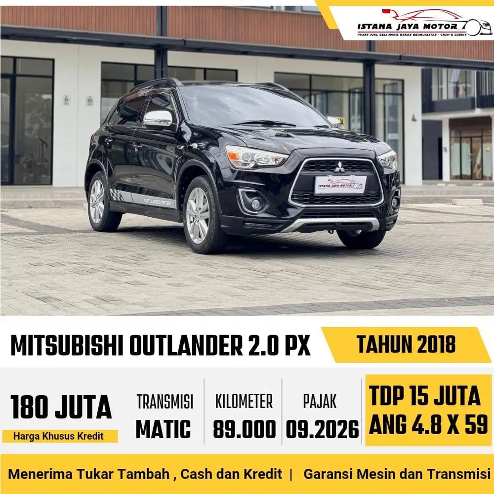 Mitsubishi Outlander PX Panoramic 2.0 AT 2018 Hitam