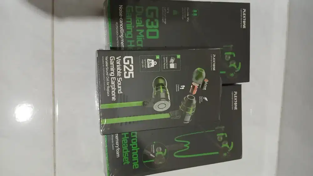 Jual Headset Plextone G25 dan G30 Gaming Earphone Noise (3 pcs)