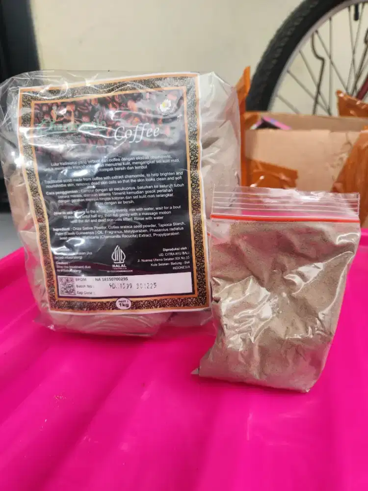 Lulur coffe, 1 sachet 5k, beli 2 gratis 1