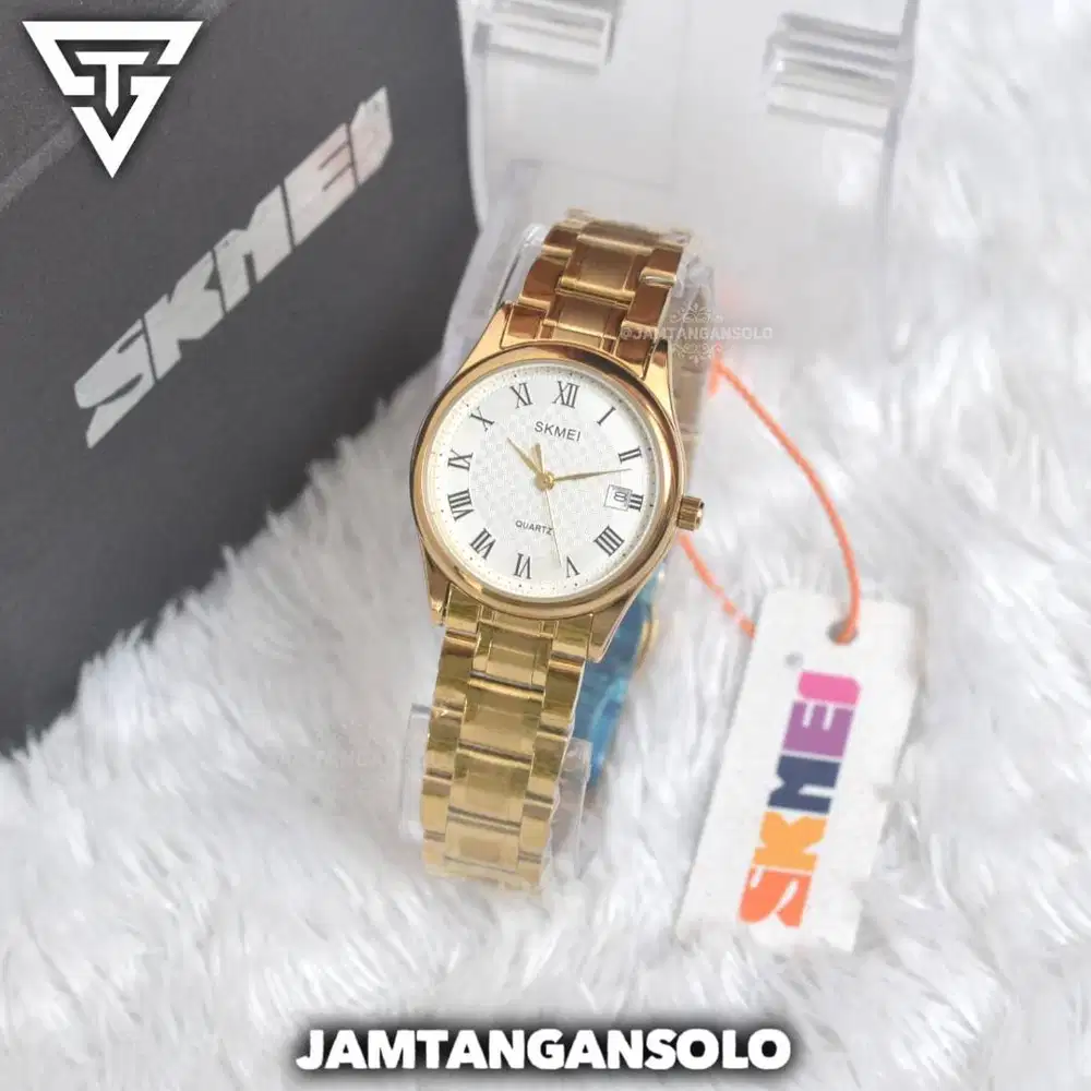 JAM TANGAN SKMEI PRESTIGE ORIGINAL WANITA STAINLESS STEEL TANGGAL