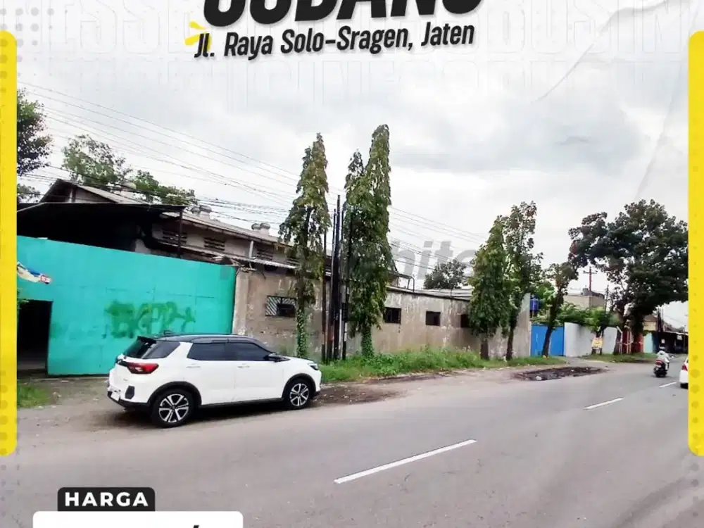 Disewakan Gudang Strategis di Jalan Raya Solo-Sragen, Jaten, Karanganyar!