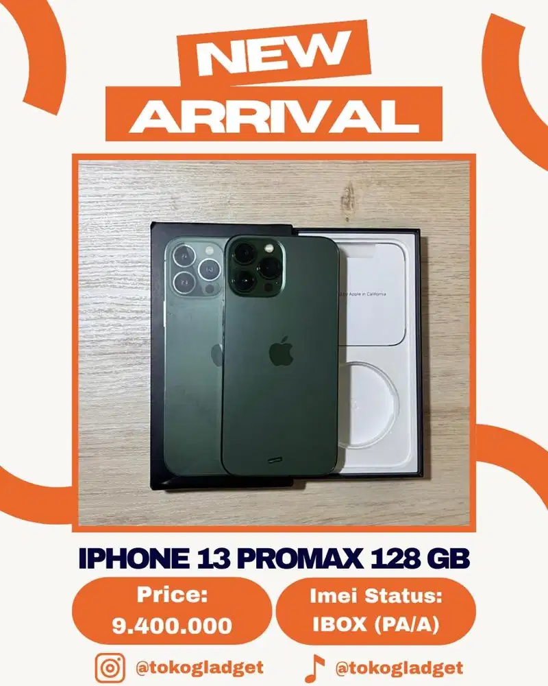 iPhone 13 Promax 128 Gb ex IBOX