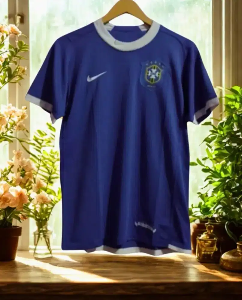 Jersey Retro Timnas Brazil Away 2006 Original