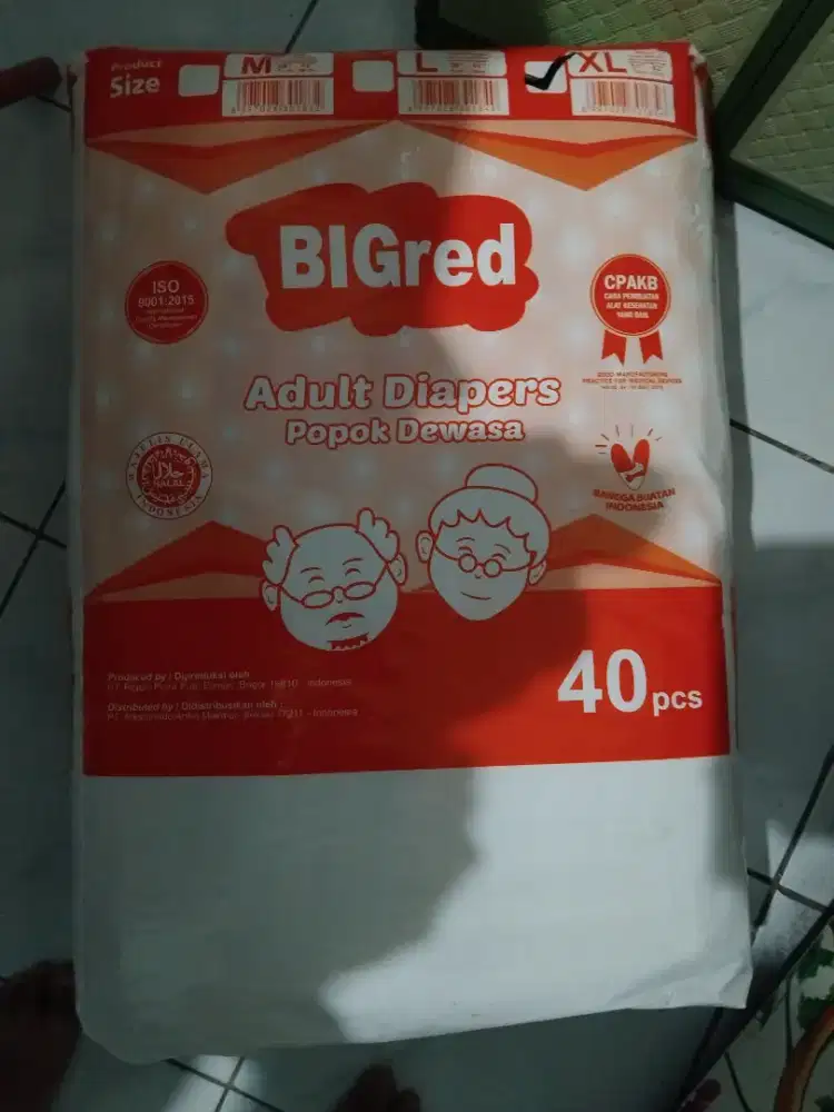 Pempers dewasa bigred