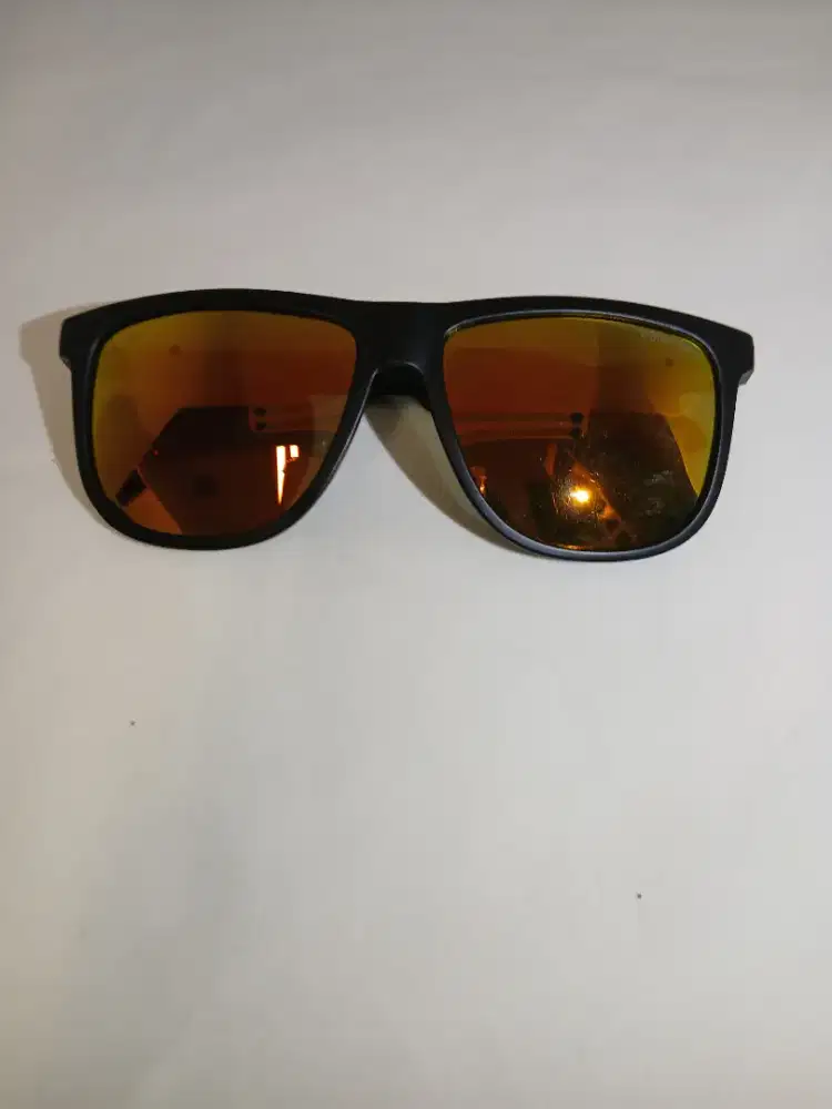 Kacamata Polarized Wayfarer Lensa Mirror Amber Anti Silau & Stylish