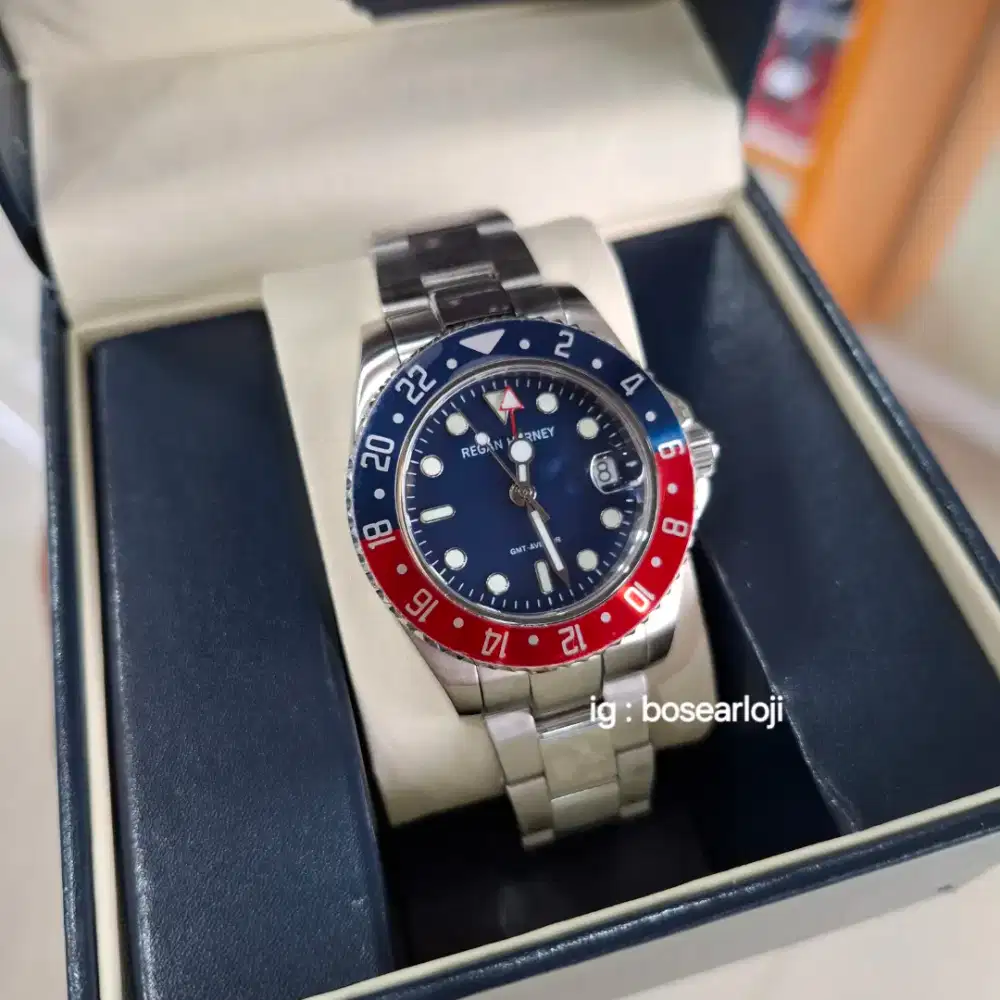 Jam Tangan Regan Harney RH009-01 GMT Aviator