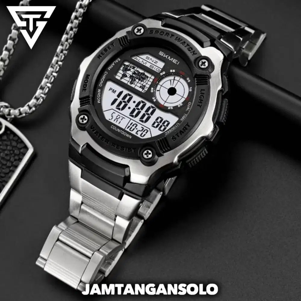 SKMEI AE1000 ORIGINAL JAM TANGAN PRIA DIGITAL FULLFITUR FREE BOX WR
