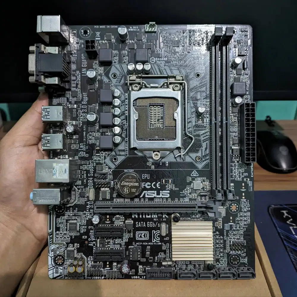 Motherboard Intel Gen 6 7 ASUS H110M-K Socket LGA 1151 DDR4