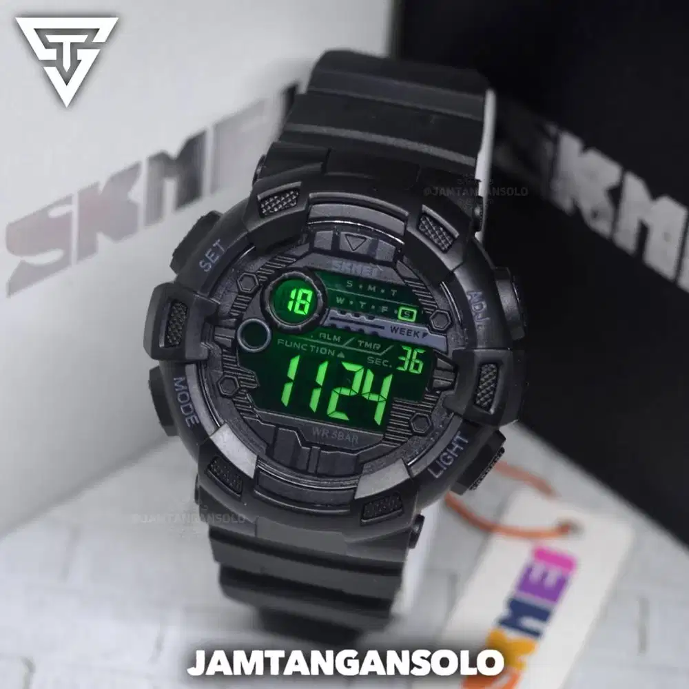 SKMEI 2439 ORIGINAL JAM TANGAN PRIA SPORT DIGITAL RUBBER KARET WR 5ATM