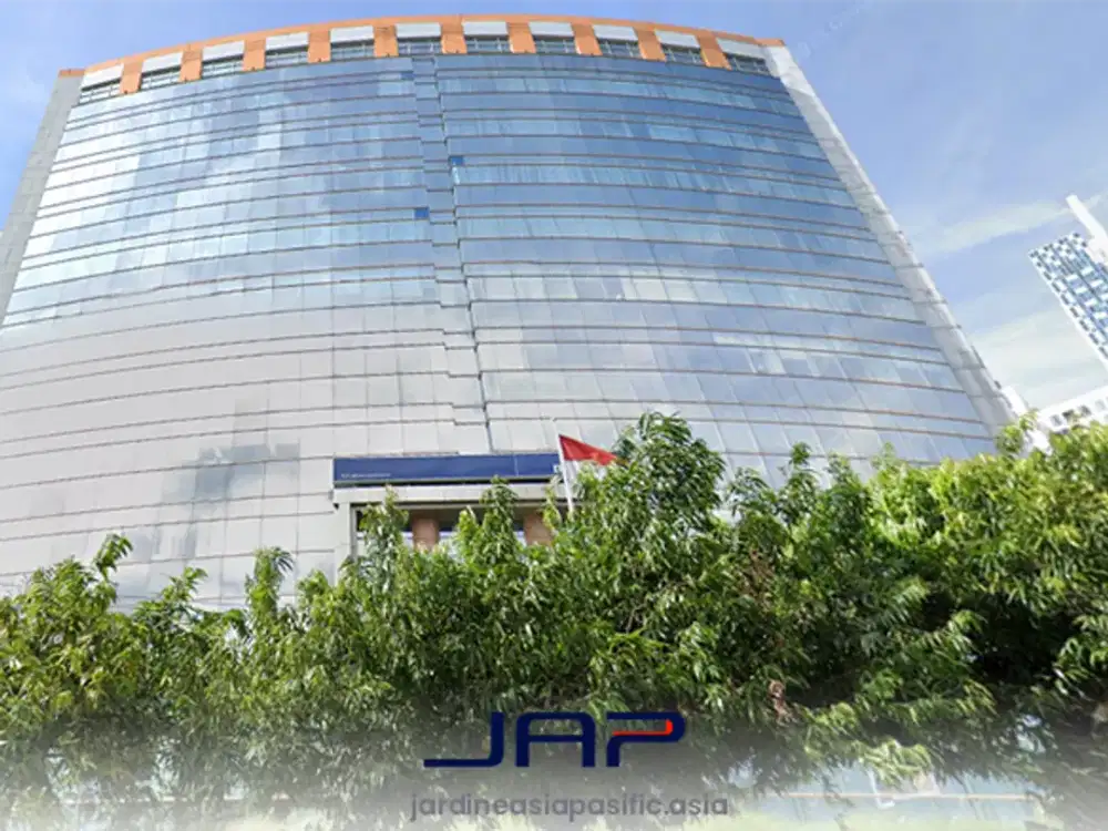 Sewa Kantor Wisma Staco Luas 228 m2 Bare Area Kuningan Dekat Mall