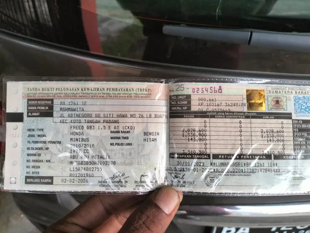 Honda Freed 2010 Bensin