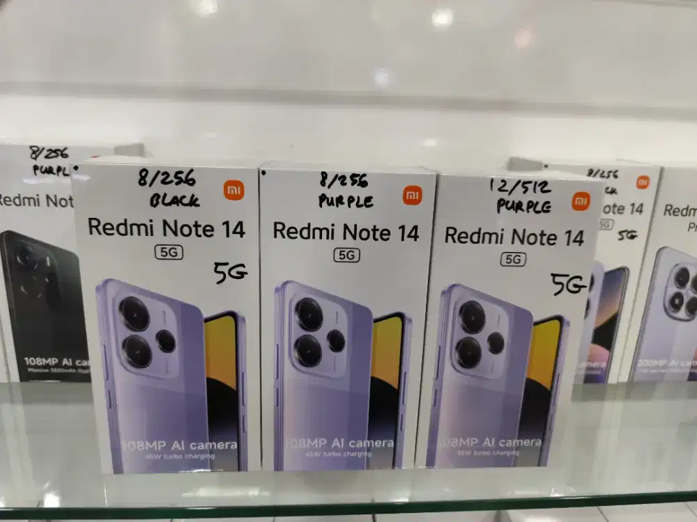 Redmi Note 14 5G New,FREE TUMBLER,Bisa COD&Melayani Kredit