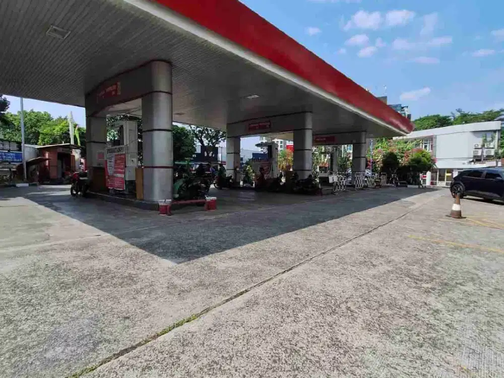 SPBU tidak aktif, harga hitung tanah, sangat murah di Pondok Indah Jaksel.
