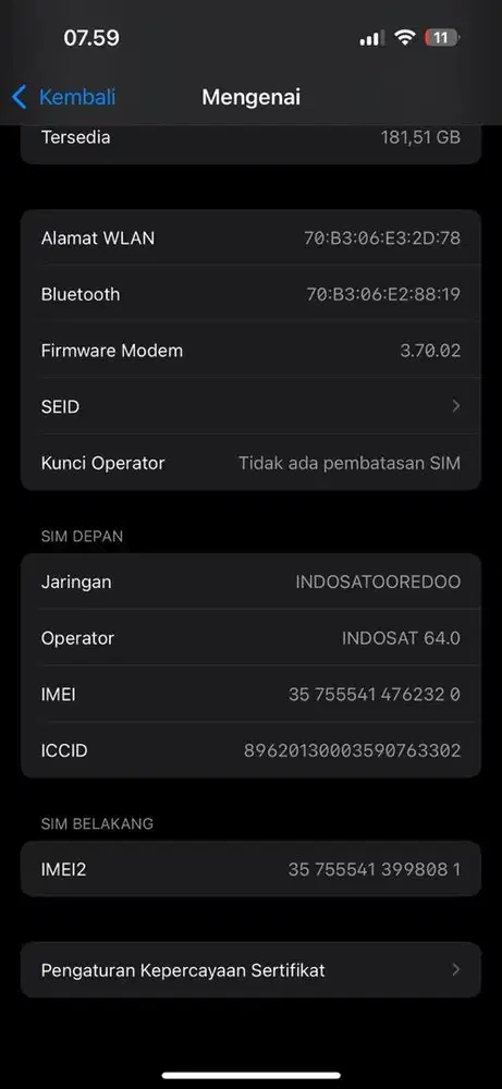Jual hp iphone 14 pro 256 GB