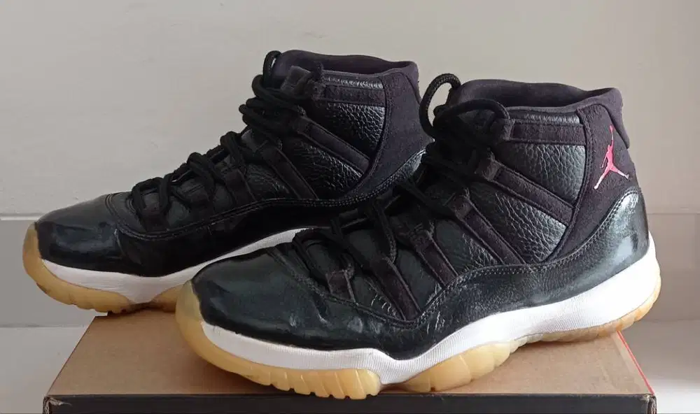 Sepatu Basket Nike AJ11 Air Jordan 11 Leather Size 43 (UPC Tembus)