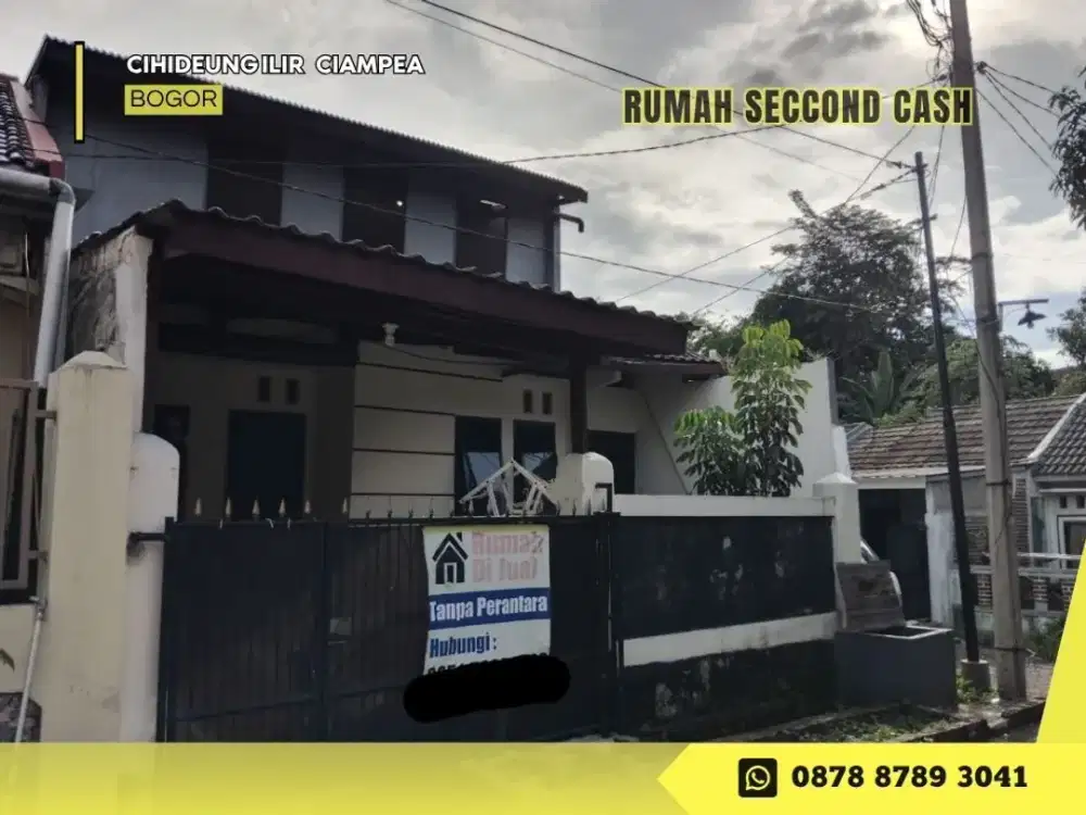 Jual Rumah CASH 2lantai HOOK dkt IPB di Taman Dramaga Permai 3 Bogor