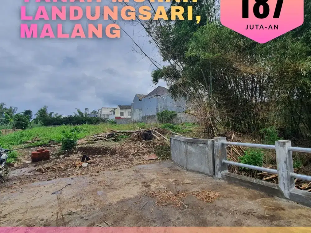 Tanah Siap Bangun di Landungsari, Lingkungan Nyaman & Bebas Banjir