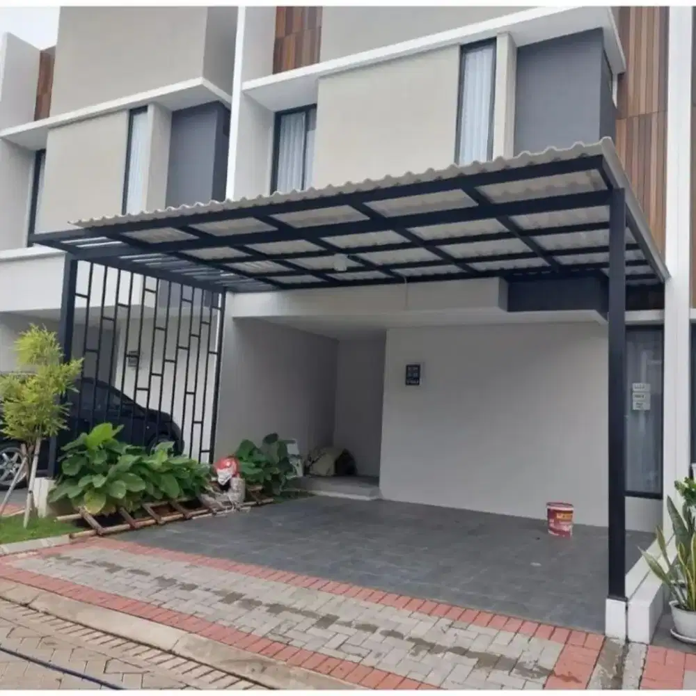 KANOPI RANGKA HOLLOW DAN BAJARINGAN