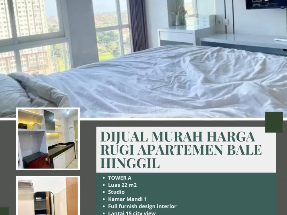 DIJUAL MURAH HARGA RUGI APARTEMEN BALE HINGGIL