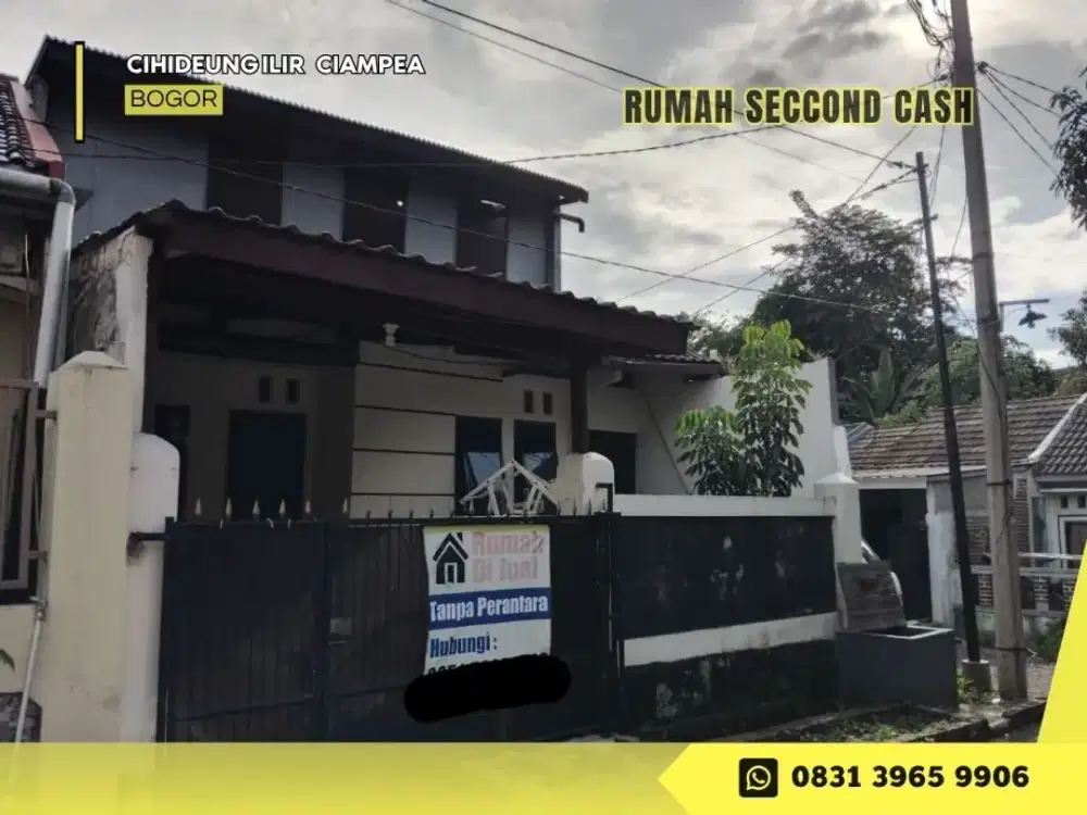 Rumah CASH 2lantai HOOK 90JT dkt IPB di Taman Dramaga Permai 3 Bogor