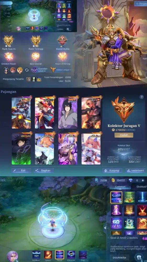 Akun Mobile Legend Juragan IV