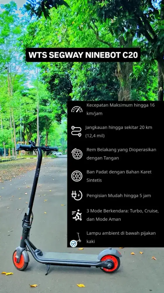 WTS Skuter listrik SEGWAY NINEBOT C20