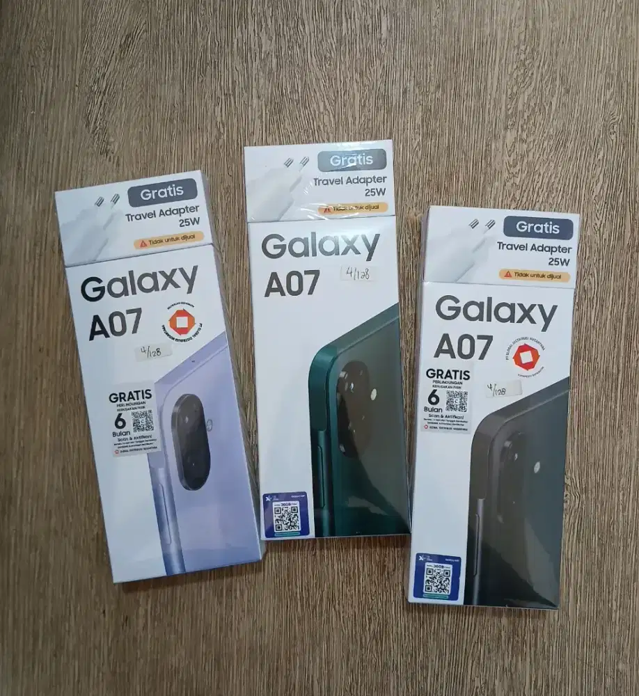 Samsung A07 4+4/128GB, HellioG99, 50MP, Baru fresh segel Garansi resmi