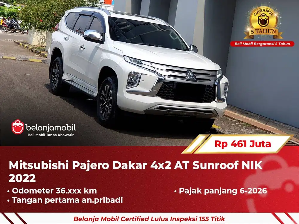 [ GARANSI 5TH ] Mitsubishi Pajero Dakar 4x2 AT Sunroof 2022/2023