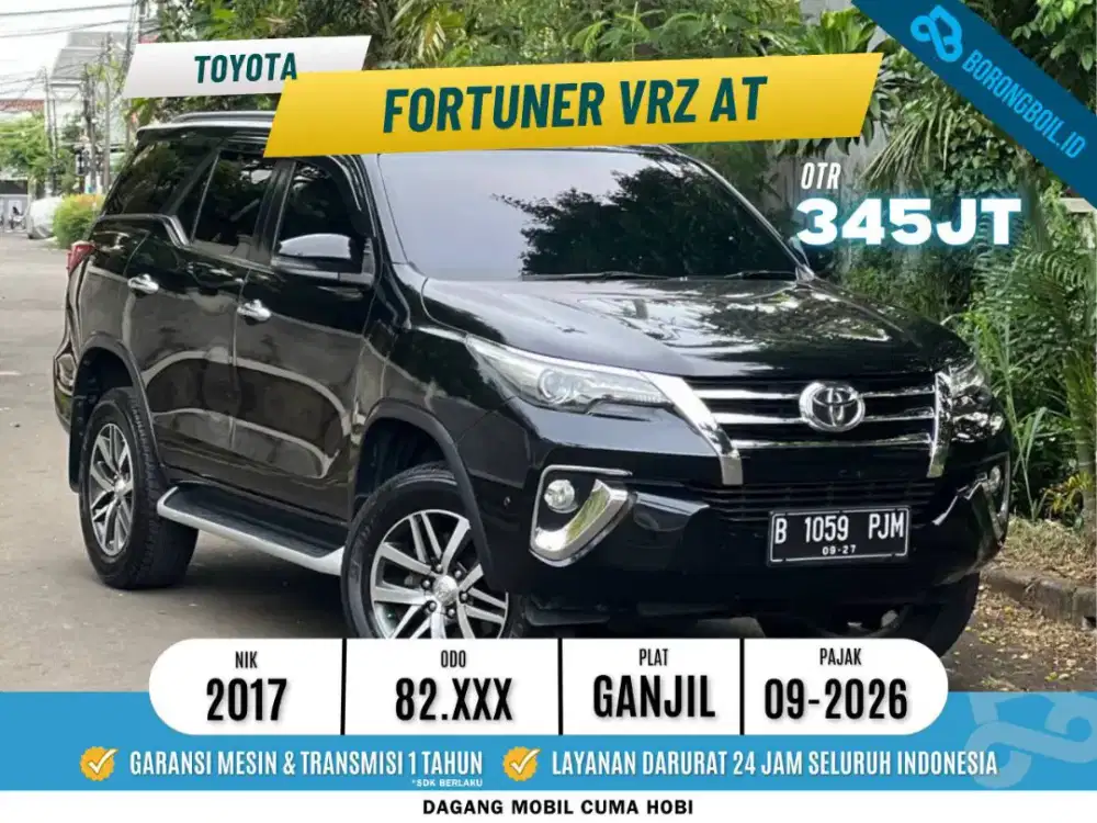 Toyota Fortuner VRZ 2.4 DD AT 2017 Hitam 2018 Pajero