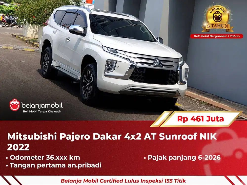 [ GARANSI 5TH ] Mitsubishi Pajero Dakar 4x2 AT Sunroof 2022/2023