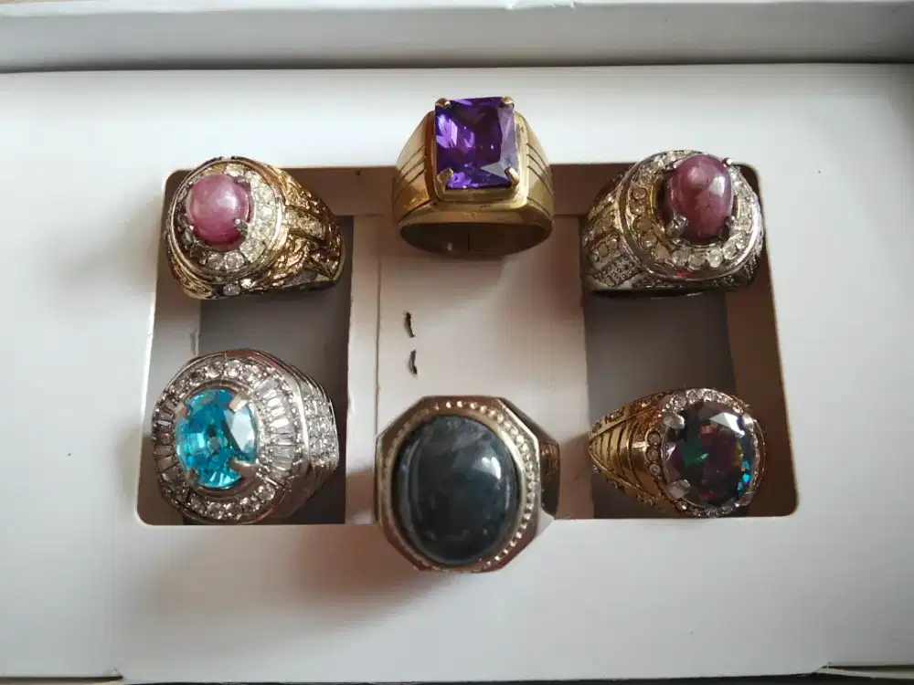 Jual cincin berbatu mulia borongan murah