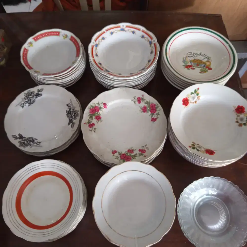 PIRING MAKAN KACA CANTIK NO MINUS GET 70PCS