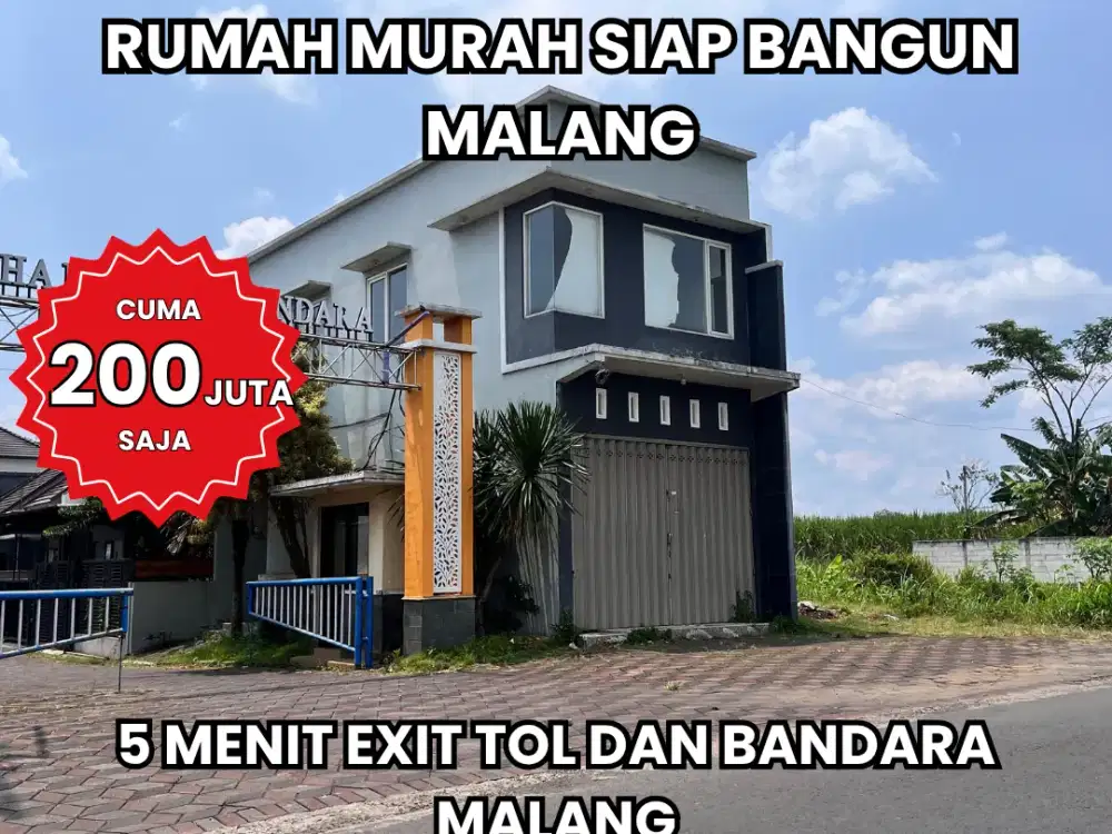 Rumah Murah 200 jutaan Malang 5 Menit Exit Tol dan Bandara