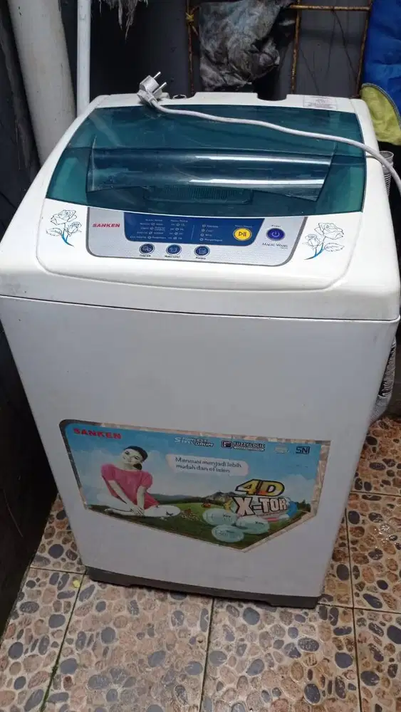 Mesin Cuci Sanken 8kg Preloved Bukaan Atas