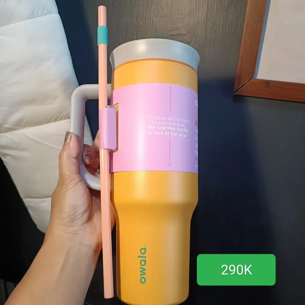 Tumbler botol minum owala mango stainles steel 40 oz