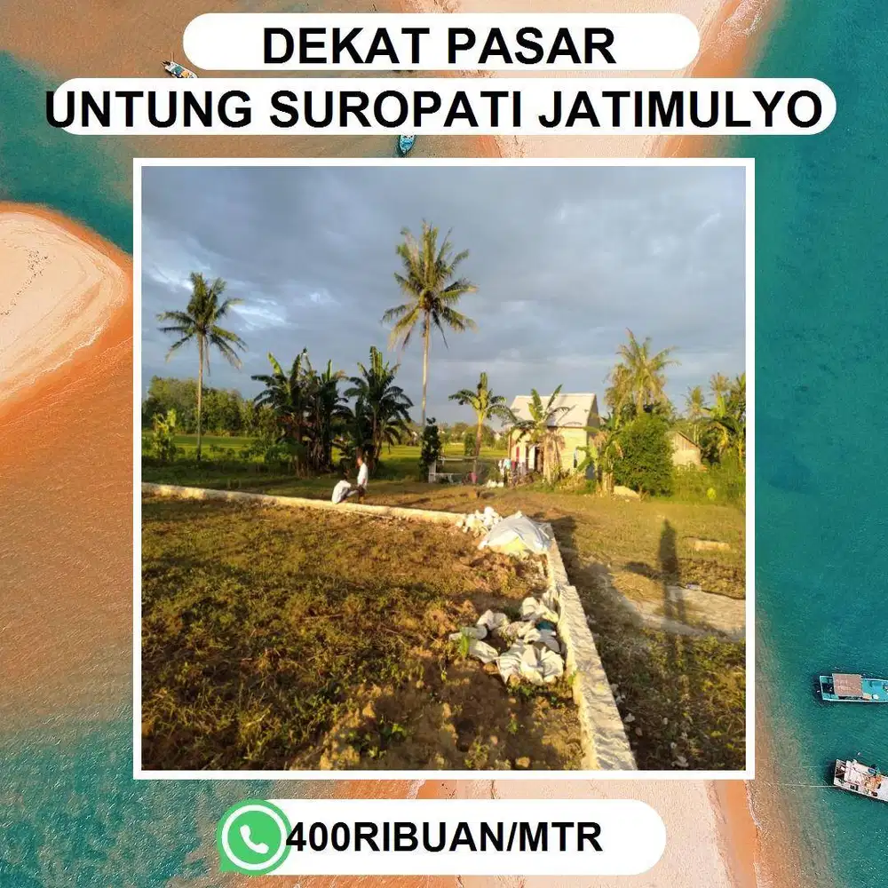 Tanah siap bangun Lokasi sangat strateghis dekat dg pasar karang anyar