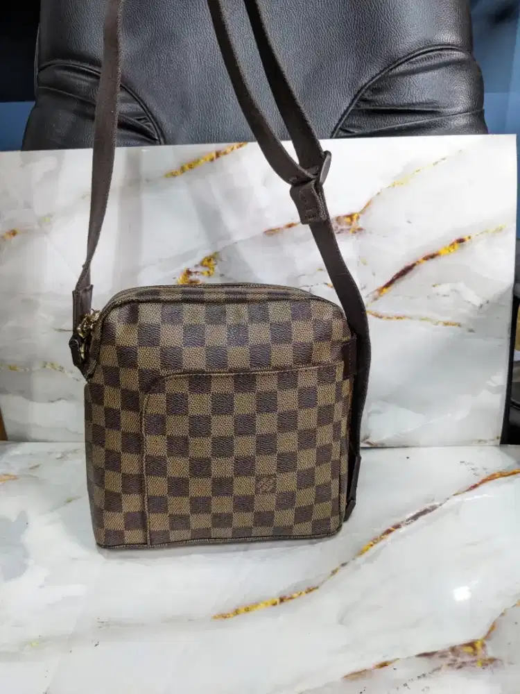 LOUIS VUITTON Damier Ebene Olav PM Sling Bag 100% AUTHENTIC ORIGINAL