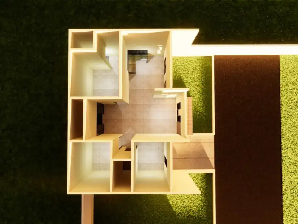 rumah sejuk lokasi strategis cuma 5 menit ke stasiun