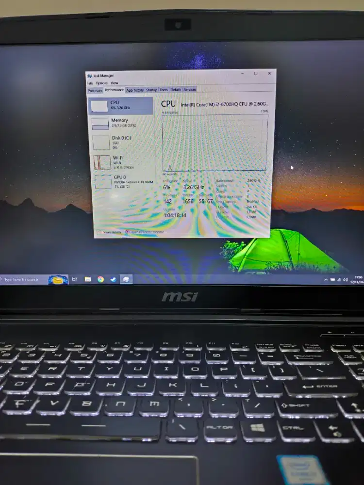 Laptop Gaming MSi GP62 6QF Leopard Pro PC Gaming