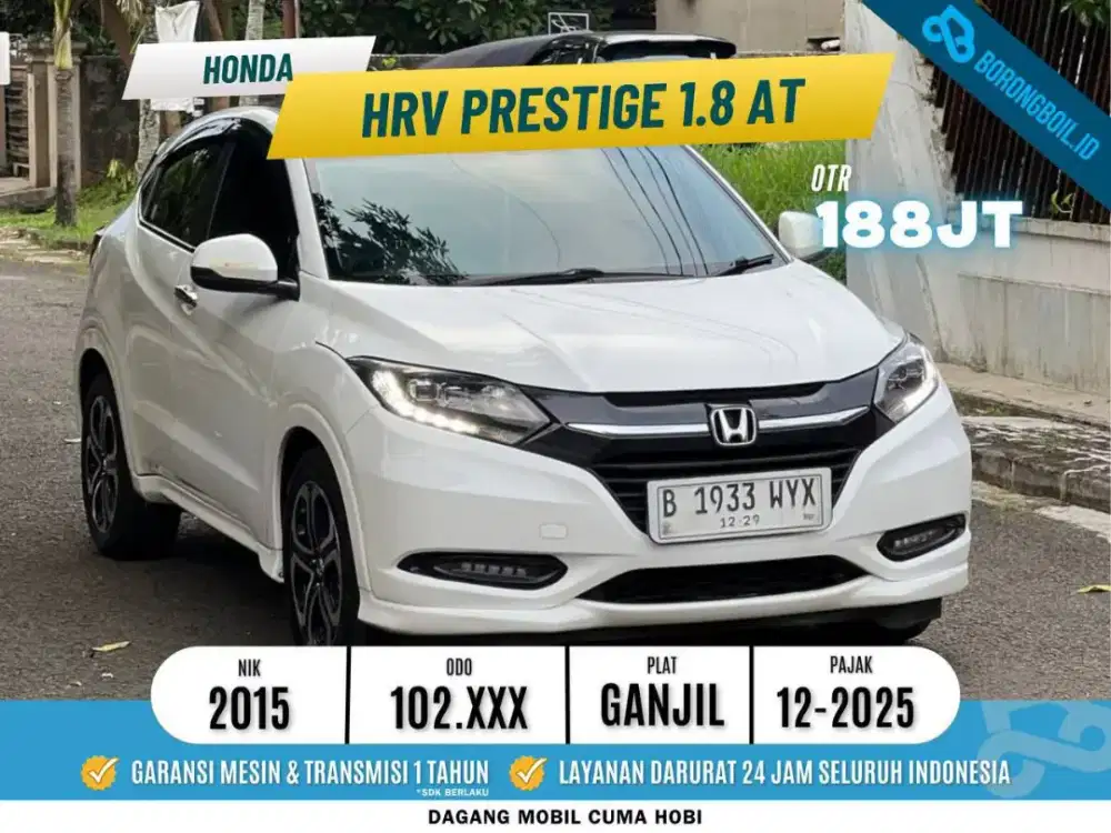 Honda Hrv Prestige AT 2015 putih TERMURAH