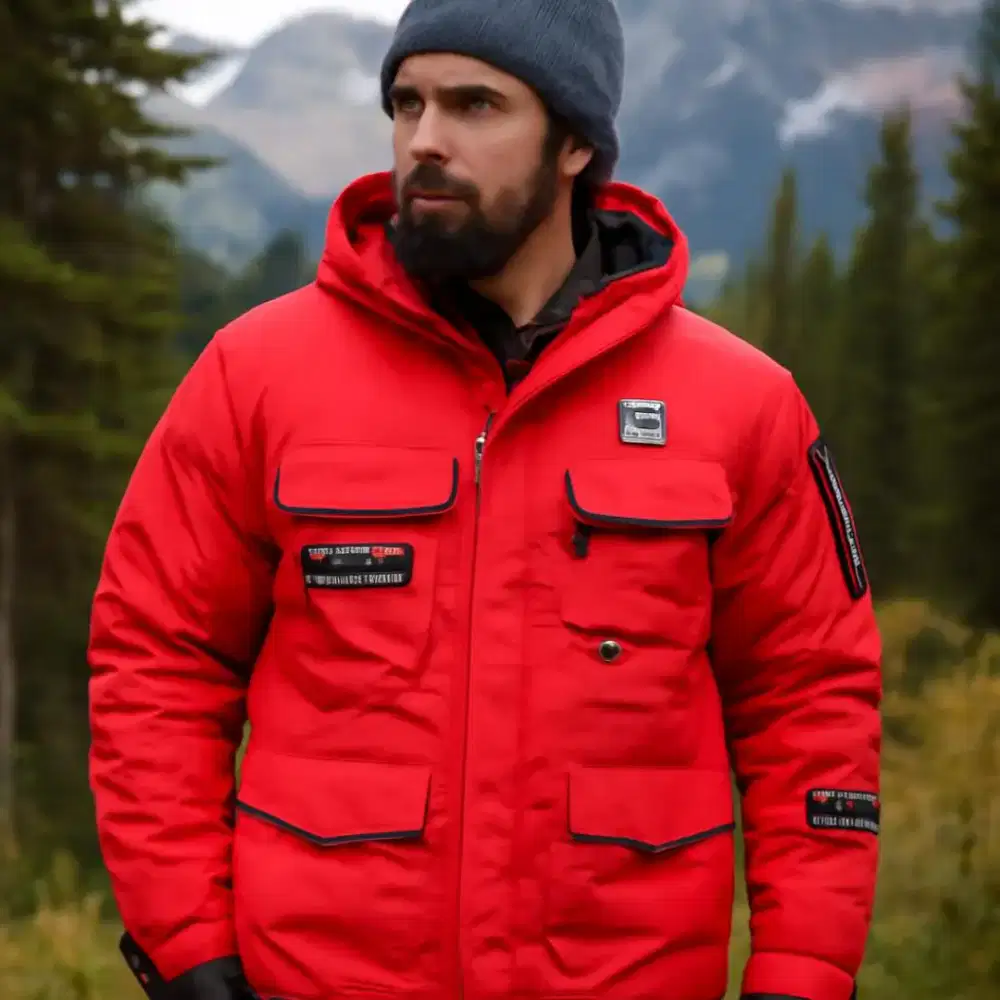 Jaket Parka Tebal Bulu Angsa