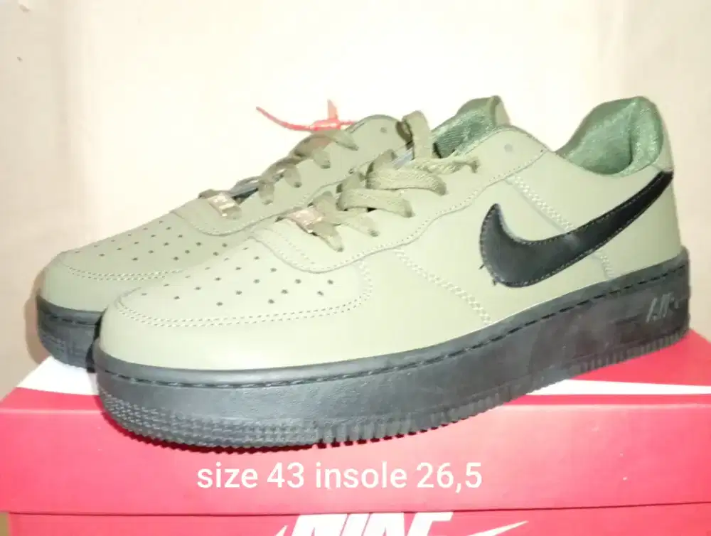 Nk af1 olive baru size 43 insole 26,5