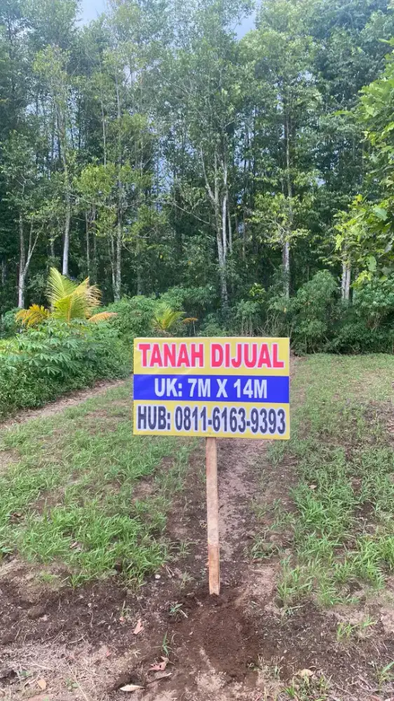 Dijual tanah 7x14