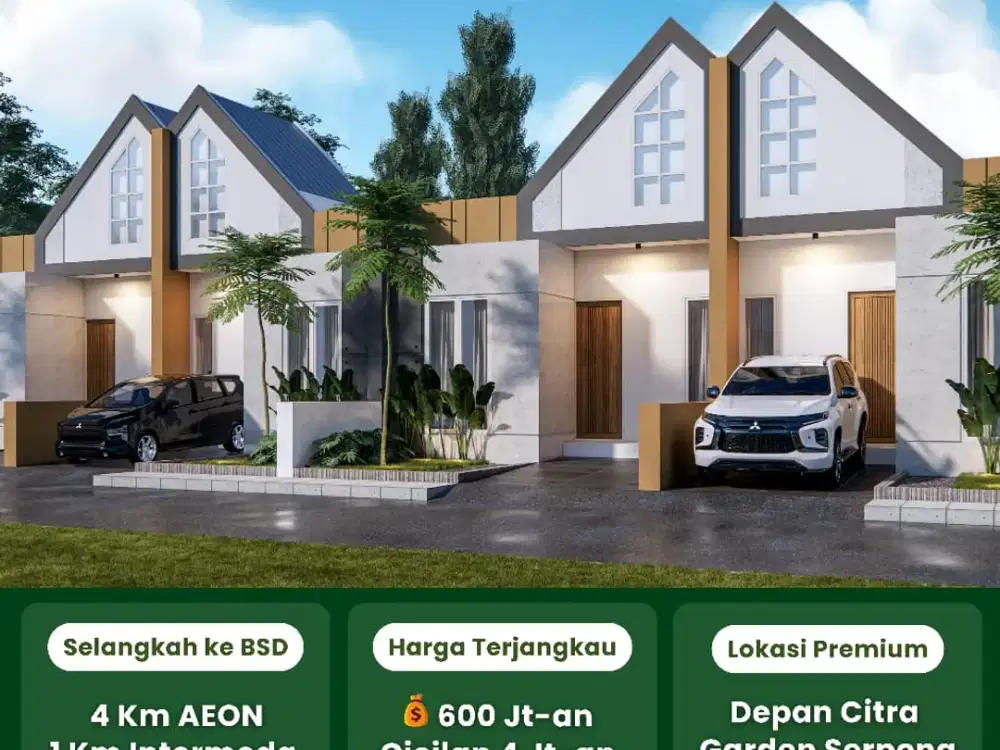 Jual Rumah di Cisauk 1 Km ke Stasiun KRL