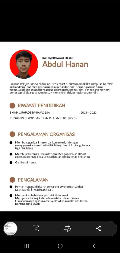 kalau ada di bagian furniture