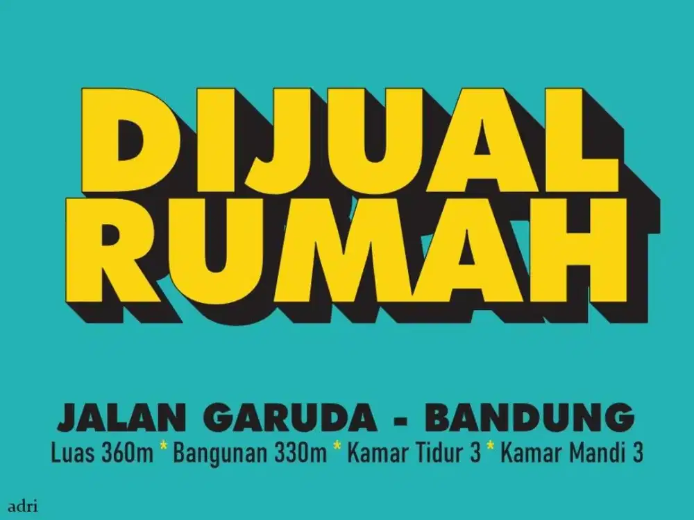 JUAL RUMAH MURAH DI, DADALI, GARUDA, ANDIR, PAJAJARAN, SUDIRMAN,