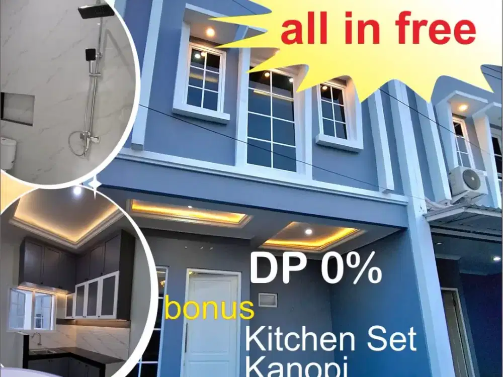 DIJUAL RUMAH JATIWARNA BEBAS BANJIR SHM 2 LANTAI DEKAT TOL SHM