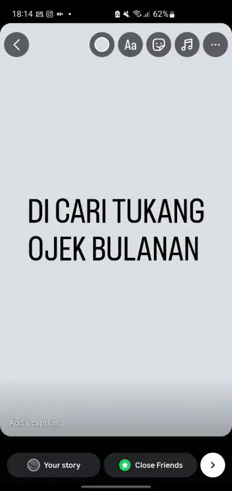 Tukang ojek bulanan